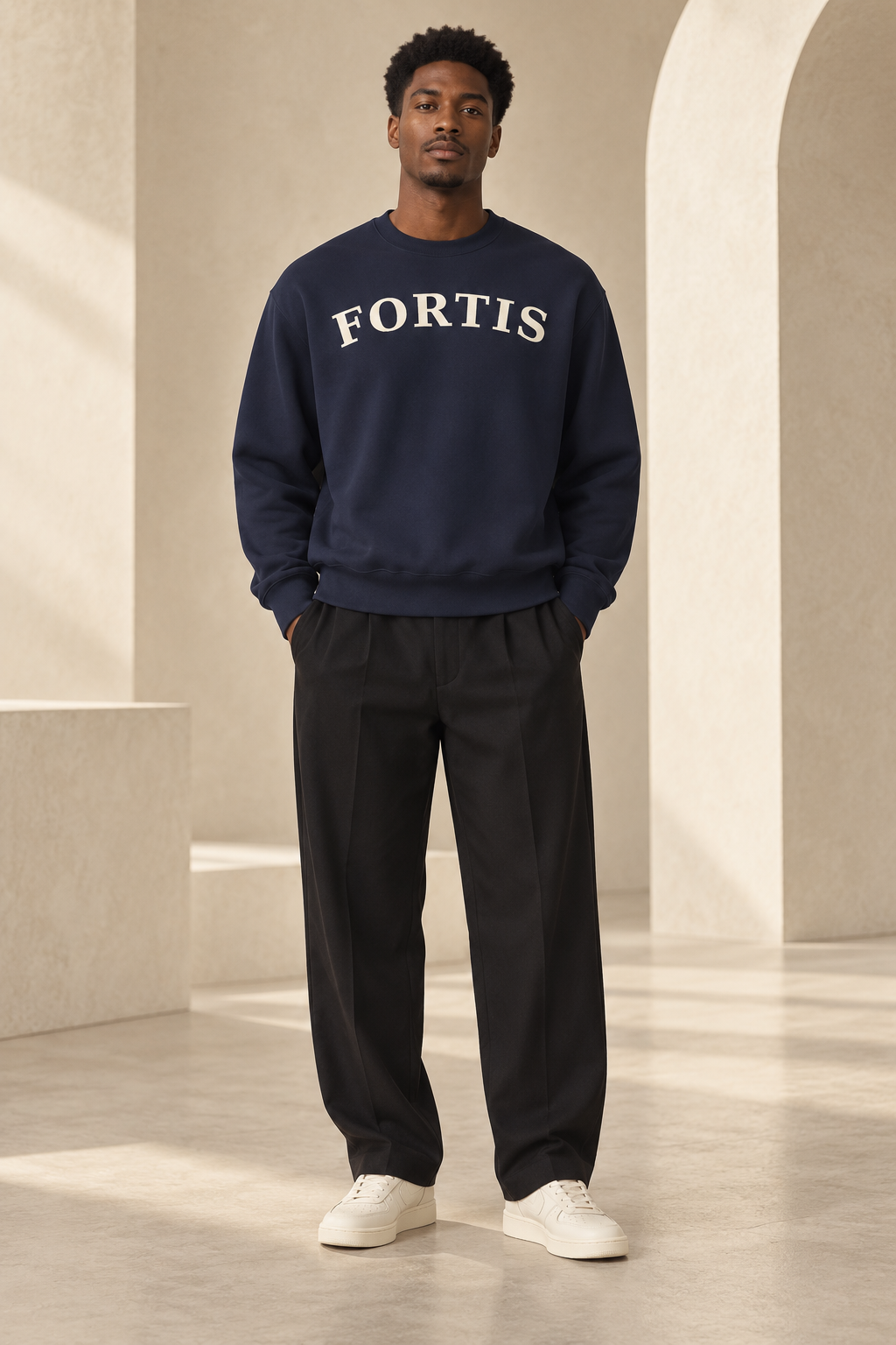 FORTIS COLLEGIATE OVERSIZED CREWNECK | CSCO BLACK LABEL